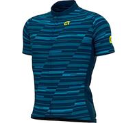 ALE Mens Cycling Jersey - Solid Step Blue - Summer, Short Sleeve, Size Medium