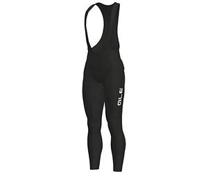 Alé Cycling Men's Solid Winter Bib Tights, Black/White, L