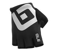 Alé Cycling Unisex Air Summer Cycling Mitts, Black/White, M