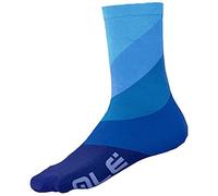 Alé Cycling Unisex Diagonal Digitopre Q-Skin 16cm Cycling Socks, Blue, Medium (EU 40-43)