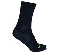 Alé Cycling Unisex Team Q-Skin 18cm Cycling Socks, Black, Medium (EU 40-43)