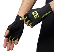 Alé Cycling Unisex Velocissimo Crono Summer Gloves Black/Fluo Yellow L