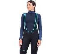 Alé Cycling Women's Klimatik K-Atmo 2.0 Warm Winter Bib Shorts, Black, Large