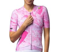 Alé Cycling Women's PR.E Marble Short Sleeve Cycling Jersey, Fuchsia, XL