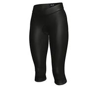 Alé Cycling Women's Pragma Classico 3/4 Cycling Tights, Black/Charcoal Grey, S