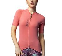 Alé Cycling Women's Pragma Colour Block Short Sleeve Jersey, Blusher Pink, XXL