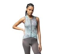 Alé Cycling Women's Pragma Surface Sleeveless Cycling Jersey, Green Combo, M