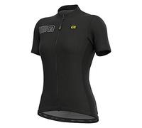 Alé Cycling Women's Solid Colour Block Short Sleeve Jersey, Black, L