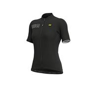 Alé Cycling Women's Solid Colour Block Short Sleeve Jersey, Black, S
