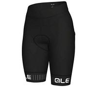 Alé Cycling Women's Solid Traguardo Cycling Shorts, Black/White, 3XL