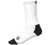 ALE Flash Q-Skin Cycling Socks 16cm - White, Performance Fit, Size S / EU 36-39