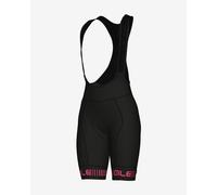 ALE Womens Cycling Bib Shorts - Strada PR-R - Padded, Black/Pink L13151518