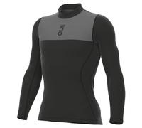 ALE Mens Cycling Base Layer - Impatto Intimo - Long Sleeve, Black, Merino Wool