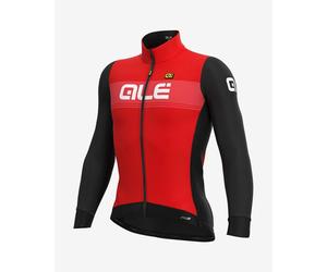 Alé Logo Long Sleeve Jersey Red Black - M