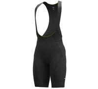 ALE Mens Cycling Bib Shorts - Green Speed PR-R - Padded, Black, Size 2XL