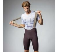 ALE Mens Cycling Bib Shorts - Master 2.0 PR-E - Padded, Brown, Size 2XL