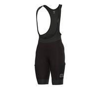 ALE Mens Cycling Bib Shorts - Stones Cargo Off-Road - Padded, Black, Size Small