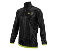 ALE Mens Cycling Jacket - Light Pack Shell Black - Winter, Long Sleeve, Size S