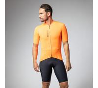 Alé Cycling Men's Pragma Colour Block Short Sleeve Jersey, Orange, M