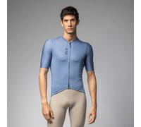 ALE Mens Cycling Jersey - Colour Block Pragma - Summer, Short Sleeve, Steel Blue