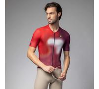 ALE Mens Cycling Jersey - Flash PR-E - Short Sleeve, Burgundy, L25061684