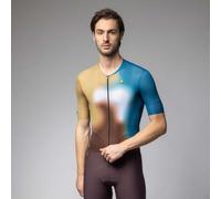 ALE Mens Cycling Jersey - Flash PR-E - Summer, Short Sleeve, Sand, L25061745