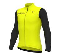 ALE Mens Cycling Jersey - Fondo 2.0 Solid - Long Sleeve, Fluo Yellow L23015460