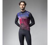 ALE Mens Cycling Jersey - Quick R-EV1 - Long Sleeve, Burgundy, L25003426