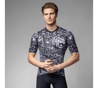 ALE Mens Cycling Jersey - Safari Pragma - Short Sleeve, Black-White, L25047401