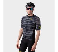 Alé Men's Solid Step Short Sleeve Cyling Jersey, Black, M