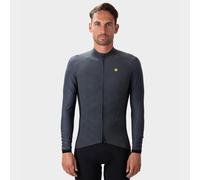 ALE Mens Cycling Jersey - Velocity Plus R-EV1 Grey - Long Sleeve, Size Medium