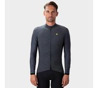 ALE Mens Cycling Jersey - Velocity Plus R-EV1 Grey - Long Sleeve, Size Medium