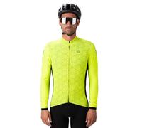 Alé Men's R.EV1 Velocity Plus Long Sleeve Cyling Jersey, Fluo Yellow, M