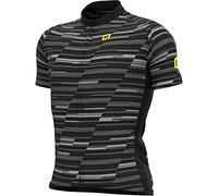 Alé Men's Solid Step Short Sleeve Cyling Jersey, Black, M