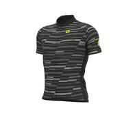 Alé Men's Solid Step Short Sleeve Cyling Jersey, Black, S