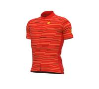 Alé Men's Solid Step Short Sleeve Cyling Jersey, Red, M