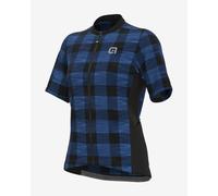 Alé Off-Road Gravel Scottish Short Sleeve Jersey Blue Black Women - M
