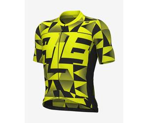 Alé PR.E Multiverse Short Sleeve Jersey Fluorescent Yellow - M