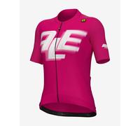 Alé PR-E Sauvage short sleeve Jersey violet white logo Women - S