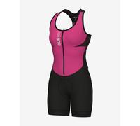 Alé PRAGMA Color Block Short Skinsuit Deep Pink Black Women - M