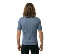 ALE Mens Cycling Jersey - Colour Block Pragma - Summer, Short Sleeve, Steel Blue