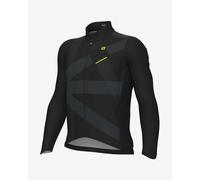 Alé PRAGMA Direction long sleeve jersey matte black yellow - S