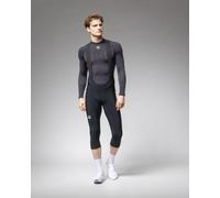 Alé Pragma Winter 2.0 3/4 Bib Shorts Black White Logo - L