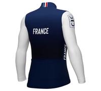Ale Prime Federazione Francese Ciclismo Long Sleeve Jersey Blue M Men M Blue Navy / White