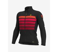 Alé PRR Shadow Wool Long Sleeve Jersey Black Dark Red - XS