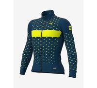 Alé PRR Stars Long Sleeve Jersey Blue Fluorescent Yellow - S