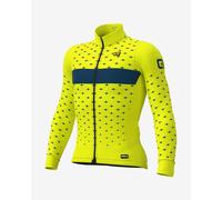 Alé PRR Stars Long Sleeve Jersey Yellow Fluorescent Blue - L