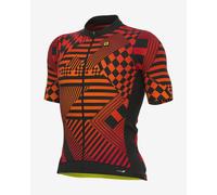 Alé PRS Checker Short Sleeve Jersey Red Black - M