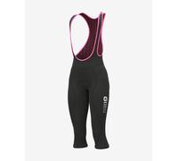 Alé Solid Essential 3/4 Bib Tights Black White Pink Women - XS