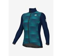 Alé Solid Sharp Long Sleeve Jersey Turquoise Navy Blue Women - S